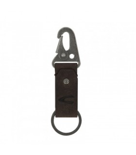Camel Active leather key fob with snap hook and key ring