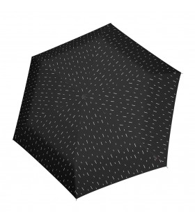 Knirps Umbrella U.0200 ultra light duomatic Medium, Rain Black
