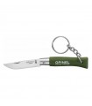 Opinel Knife keychain No4 Inox green