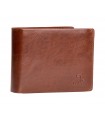 Leather Wallet  7.DOTS Μ/Χ COGNAC