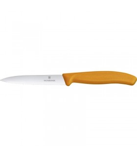 Paring Knife 10cm wavy orange