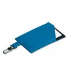 ROIK cards & Keys Πορτοφόλι Καρτών με RFID προστασία και μπρελόκ γαλάζιο