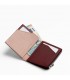 ROIK Leather Wallet with RFID Zip Coin flamingo pink