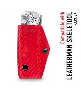 Kydex Sheath for Leatherman Skeletool CF-Red