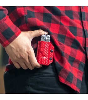 Kydex Sheath for Leatherman FREE P4 CF-RED
