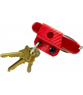 Kydex Keychain Sheath for small multitools red