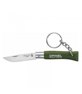 Opinel Knife keychain No4 Inox khaki