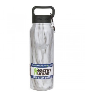 Healthy Human Stein Bottle 21oz/621ml Stone White